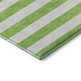 thumbnail image 4 of Addison Rugs Mayfield Washable Transitional Stripes Lime Runner Rug, 2'3" x 7'6", 4 of 5
