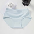 thumbnail image 2 of Women's Briefs High Cut Lace Panties for Women Mesh Panties Postpartum Lace High Waist Pack Variety Active Wear Thongs Leather for Women plus Size Underwear Briefs Seamless Light Blue XL, 2 of 3