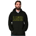 thumbnail image 3 of I Need Space Socially Distant Sci-Fi Hoodie Sweatshirt Women Men Brisco Brands S, 3 of 6