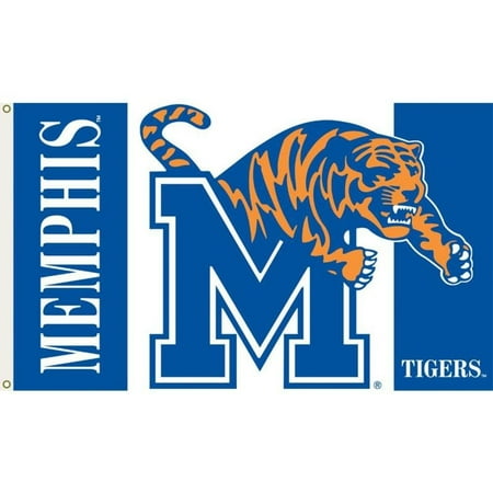 Collegiate Garden Flags NCAA Memphis Tigers 3-by-5 Foot Flag with Grommets, Officially licensed NCAA Collegiate product. By BSI ()