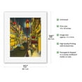 thumbnail image 2 of San Francisco California - Chinatown at Night - Vintage Travel Poster c.1950s - Fine Art Rolled Canvas Print 11in x 14in, 2 of 4