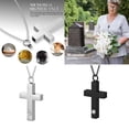 thumbnail image 2 of Elegant Crossed Design Pet Ashes Holders Urn Pendent Necklace for Daily Use 2pcs, 2 of 8