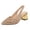 Gold, variant on Slingback Heels for Women Glitter Block Heeled Sandals Sparkly Leather Elastic Ankle Strap Pumps Shoes Casual Party Dress Footwear Gold Size 9