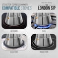 thumbnail image 6 of London Sip Stainless Steel Espresso Maker 3-cup, Glass, 6 of 6