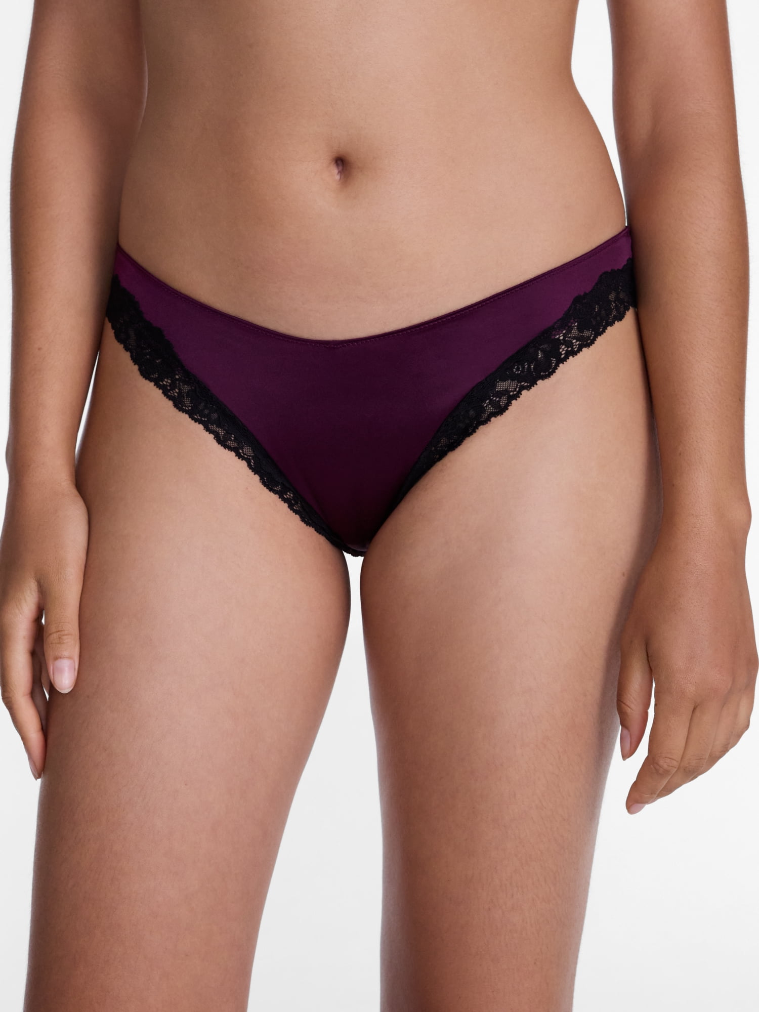 Joyspun Women's Shine & Lace Thong, 3-Pack, XS - XXXL