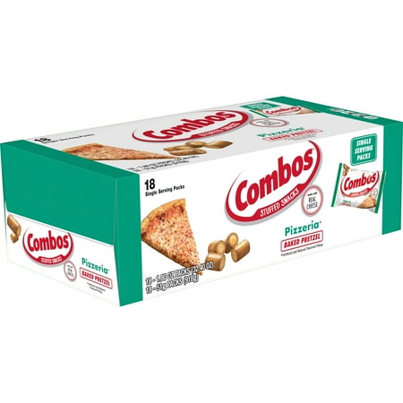 Combos Pizzeria Pretzel Baked Snack Bags, 1.8 Oz (18 Pack)
