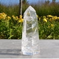 thumbnail image 2 of Torre de cuarzo transparente con piedras preciosas curativas de cristal natural para curación disponible a precio mayorista en la India, 2 of 3