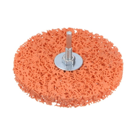 

Uxcell Strip Wheel Stripping Wheels 5 x1/2 x1/4 Shaft for Angle Grinder Orange