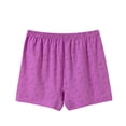 thumbnail image 2 of Women's Elderly Casual Loose Underwear Soft Lightweight Breathable Relaxed Panties Full Coverage Boxer Briefs Light Purple XL, 2 of 3
