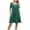 Green, variant on Timegard Dresses for Women Summer Scoop Neck Short Sleeve Pleated Loose Comfy Casual Dresses Pocket