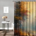 thumbnail image 2 of Awypu Fantasy Forest Shower Curtain, Waterproof, Multiple Sizes White, 2 of 7