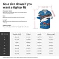 thumbnail image 5 of Kdxio Men'S Hawaiian Shirt For Men Short Sleeve Shirt Shark With Sunglasses And Lobste Summer Casual Holiday Beach Button Down T-Shirts, 5 of 5