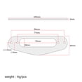 thumbnail image 3 of WEUVEB 3Ud Anillo Para Pastilla Single Coil Color Café Resistente Accesorio Para Guitarras St, 3 of 8
