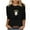 A01-Black, variant on ZVAVZ Business Tops for Women 2025,Womens Black History Month Print Tops 3/4 Length Sleeve O-Neck T-Shirts Oversized Graphic Tees for Women Gift Ideas Black L