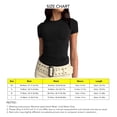 thumbnail image 4 of Soft, Skin-Friendly Women's Crewneck T-Shirt - Breathable Short Sleeve Top for Daily Outdoor Wear - Black - Size S, 4 of 5