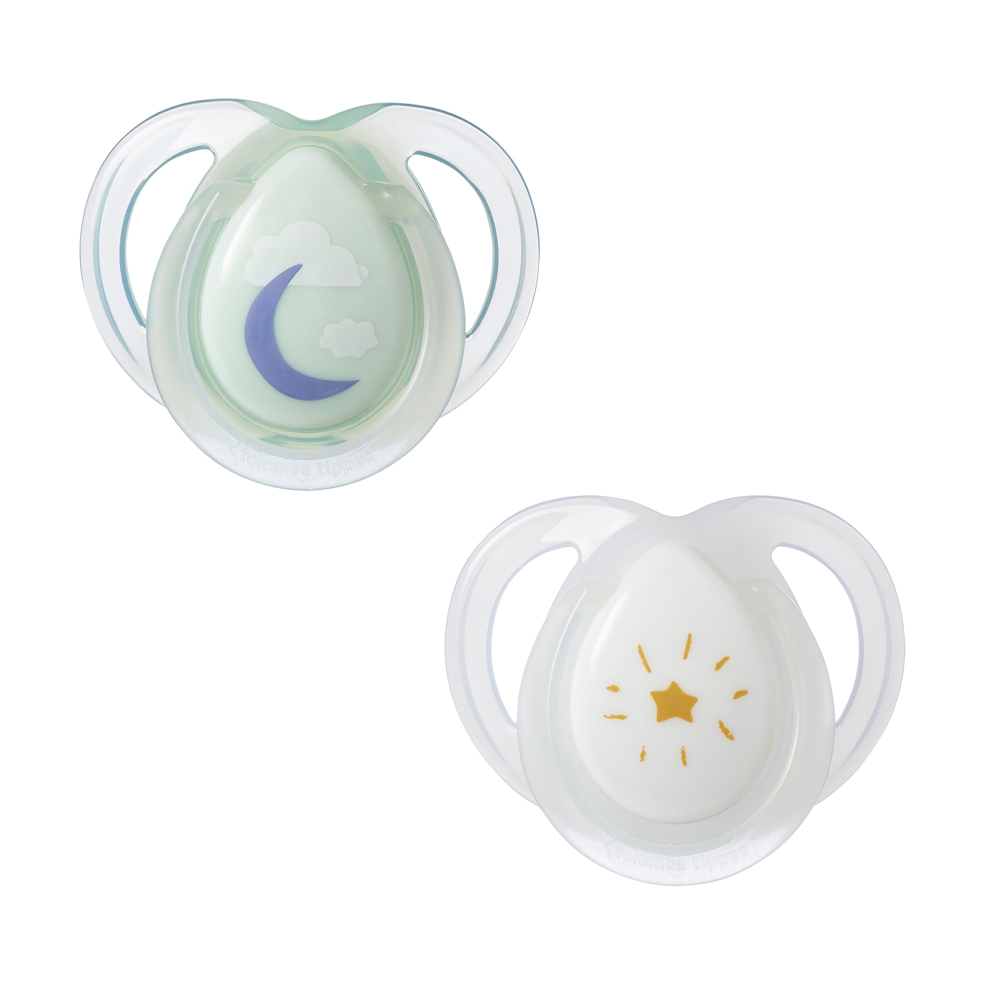 Tommee Tippee Night Time Glow in the Dark Pacifiers (0-6m, 2 Count)