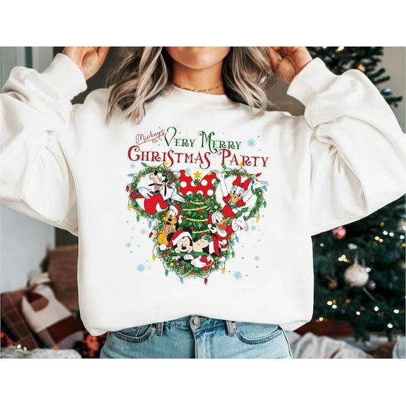 Disney Christmas Tee, Mickey’s Very Merry Christmas Party Shirt, Mickey & Friends Christmas Sweatshirt, Disneyland Xmas Family Holiday Shirt