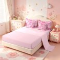 thumbnail image 3 of meiyoeat Pink Western Cowgirl 7-Piece Twin Bedding,Cow Print Patchwork Plaid Bedding Comforter Set,Pink Reversible, 3 of 7