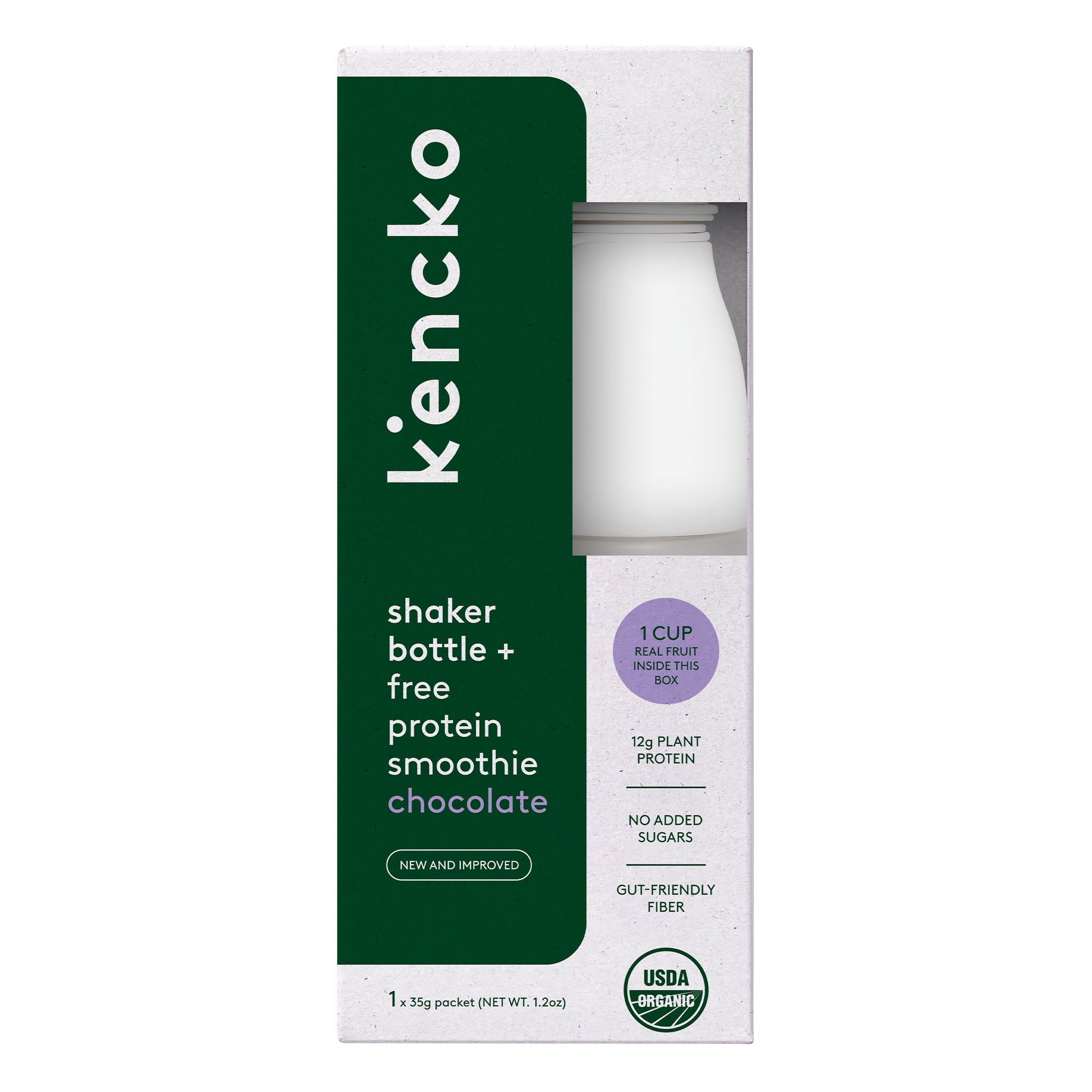 Kencko Organic Instant Fruit & Veggie Protein Smoothies Starter