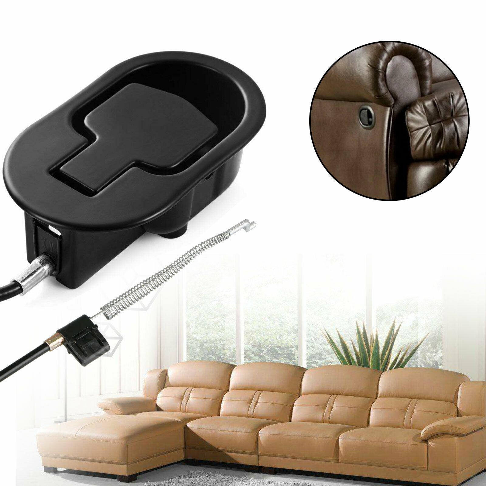 Recliner Handle Replacement Universal Sofa Chair Couch Release Lever Pull 