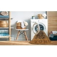thumbnail image 2 of Ahgly Company Machine Washable Indoor Round Industrial Modern Orange Area Rugs, 6' Round, 2 of 7