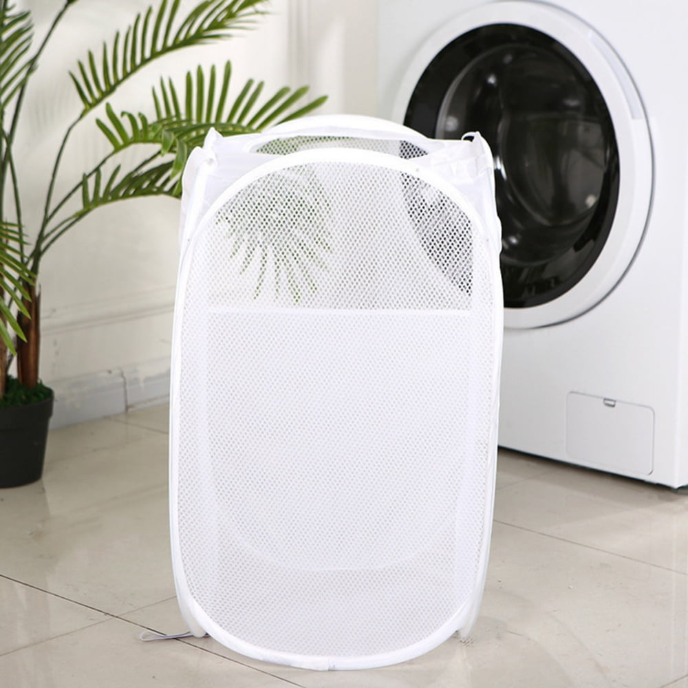 Collapsible Mesh Popup Laundry Hamper with Handles, for Storage Folding