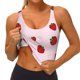 thumbnail image 3 of Balery Strawberry Sujetadores deportivos con espalda cruzada para mujer, acolchados, sin costuras, de alto impacto, ideales para yoga, gimnasio, entrenamiento y fitness.-Small, 3 of 8
