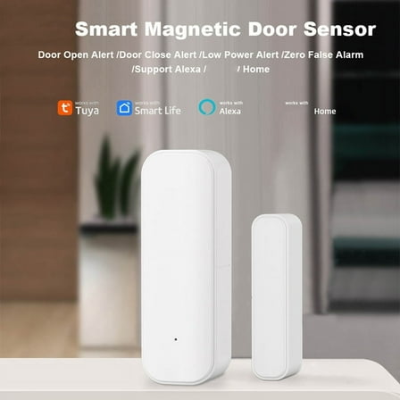 NEW Smart Magnetic Door Sensor Zigbee for Home Security Wireless Contact Programmable with Life