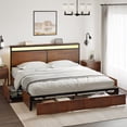 thumbnail image 3 of Base Cama King Cabecera Cajones de Almacenamiento, 3 of 6