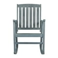 thumbnail image 6 of Penny Classic Slat-Back 300-Lbs Support Acacia Wood Patio Outdoor Rocking Chair, Gray, 6 of 8