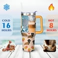 thumbnail image 4 of Gift for Dog Lovers Cute Dog Tumbler for Women - 40oz Dog Tumblers with Handle Straw and Lid Tumbler Cup Travel Coffee Mug, 4 of 7