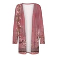 thumbnail image 5 of TAGOLD Women's Lightweight Open Front Cardigans,Women's Long Sleeve Fashion Casual Comfortable Pockets Printing Cardigan Top Blouse, 5 of 5