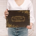 thumbnail image 2 of Darling Souvenir Personalized Engraved Laser Cut Wedding Guest Book Wooden Cover Sign-in Book Registry Guestbook Scrapbook-3Z, 2 of 7