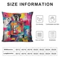 thumbnail image 5 of Orinice Colorful Splash Graphic Decorative Cushion Throw Pillow Cover for Home Couch Living Room Bed Sofa - Aesthetic Decorative 1PC 12x12in, 5 of 5