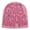 Pink, variant on Letter Print Beanie for Women Men Hop Winter Casual Knit Cap Hat