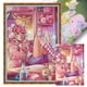 thumbnail image 1 of Hilo de bordar de algodón ecológico completo, estampado 11CT, juego de niña, punto de cruz, 50x70cm, 1 of 9