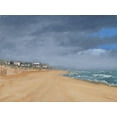 thumbnail image 2 of Stotts, Thomas 14x12 Gold Ornate Wood Framed with Double Matting Museum Art Print Titled - Beach Houses and Surf, 2 of 4