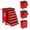 Red, variant on Memoryfield Rolling Tool Chest, 6 Drawer Tool Storage Cabinet with Locking System, Tool Cart Organizer for Garage Workshop, Blue