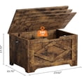 thumbnail image 2 of GarveeHome 23.6" Storage Chest, Wooden Storage Bench with Safety Hinge, Easy Assembly, Large Toy Chest for Entryway, Living Room, Bedroom, 2 of 6
