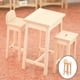 thumbnail image 4 of Muebles de comedor en miniatura a escala 1/12, simulación de casa de muñecas de madera, accesorios de casa de muñecas, juguete para regalo de Navidad, cumpleaños, taburete alto con respaldo, 4 of 9