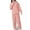 Pink A, variant on Elainilye Fashion Pajamas For Women Set Comfortable Casual Loungewear Zipper Stand-up Collar Tops And Vertical Grain Pants PJ Sets,Pink