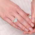 thumbnail image 5 of Pompeii Cert. 5Ct Emerald Cut Diamond Engagement Ring 3-Stone 14k Gold or Pt Lab Grown, 5 of 5