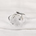 thumbnail image 3 of Natural Rose Quartz Ring, Rough Quartz Gemstone Ring, Birthstone, Cross Band, 925 Sterling Silver, Womens Ring, Christmas, Thanksgiving, Handmade, Statement Jewelry, Rough Gemstone Jewelry, 3 of 5