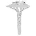 thumbnail image 3 of Unique Moments 2.5 ct Lab-Grown Pear Split Shank Double Halo Diamond Engagement Ring 10K White Gold, 3 of 6