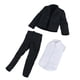 thumbnail image 3 of Figura de acción a escala 1/12, ropa, accesorios de vestuario para muñecas, traje de hombre, negocios Blanco, 3 of 8