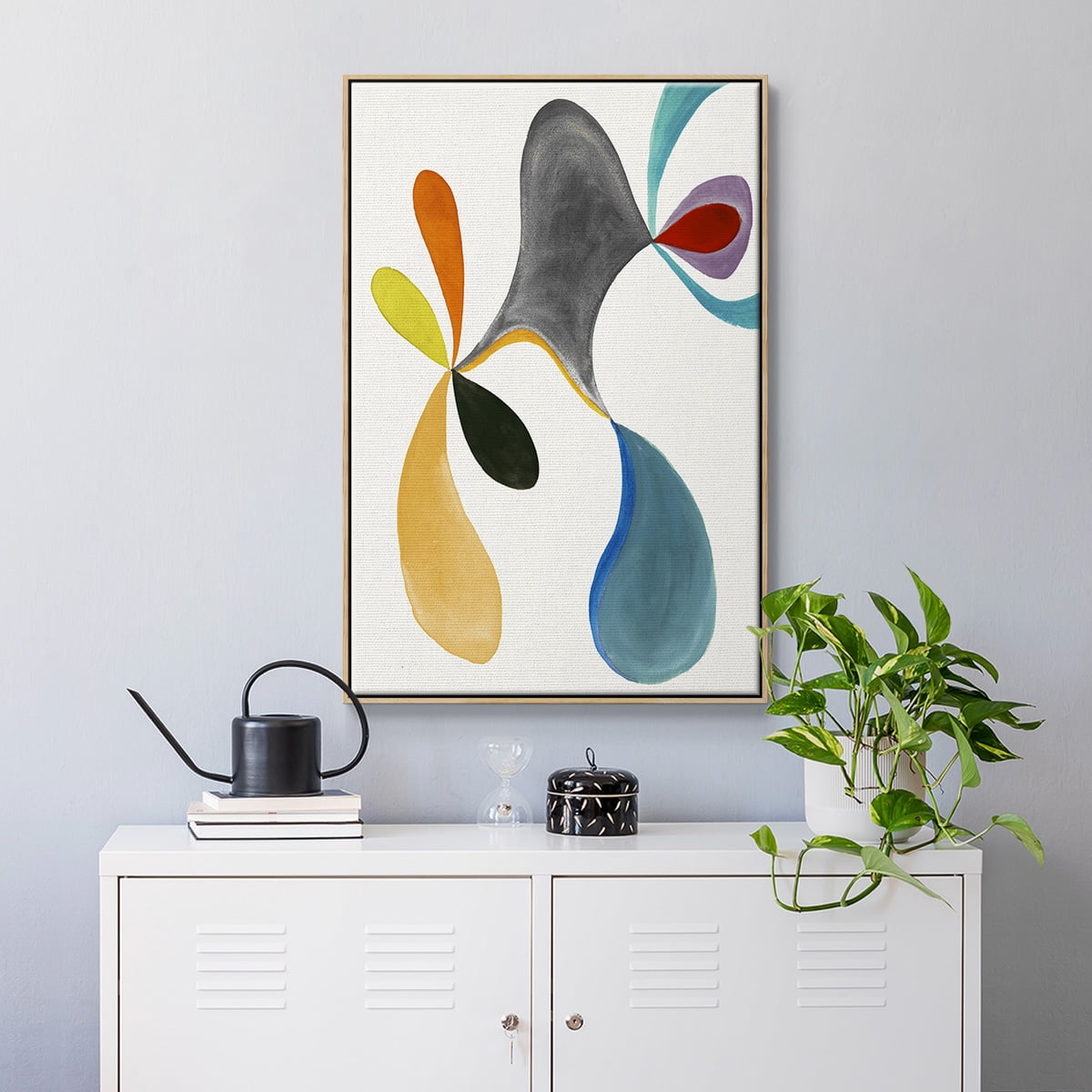 Magic Tricks I Framed Premium Gallery Wrapped Canvas - Ready to Hang - 25 x 37 - Natural Wood Floating Frame