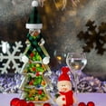 thumbnail image 6 of Dalrosia 12pcs Mini Plaid Christmas Hat Scarf Set Christmas Wine Bottle Cover Christmas Buffalo Plaid Mini Xmas Santa Hat Scarf for Wine Bottle Xmas Craft, 6 of 7
