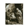 thumbnail image 2 of Fwttom Christmas Blanket, Nativity Scene Christmas Decorations Room Conditioning Flannel Blanket, Christmas Throw Blanket for Couch Office Sofa Nap Home Bed, 2 of 6