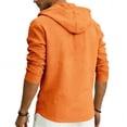 thumbnail image 4 of fatyb Mens Hooded Shirts Button up Long Sleeve Casual Pullover Lightweight Loose Beach Vacation Hoodies, 4 of 7