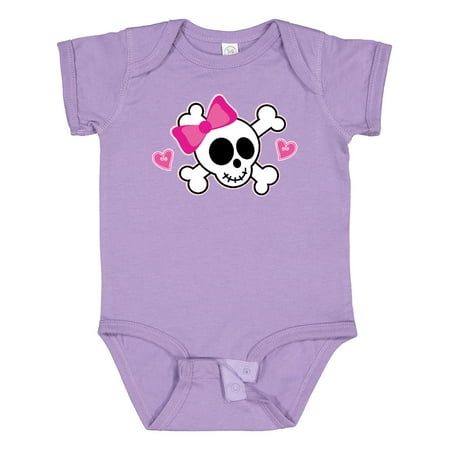 

Inktastic Valentine Holiday Girls Skull Gift Baby Girl Bodysuit